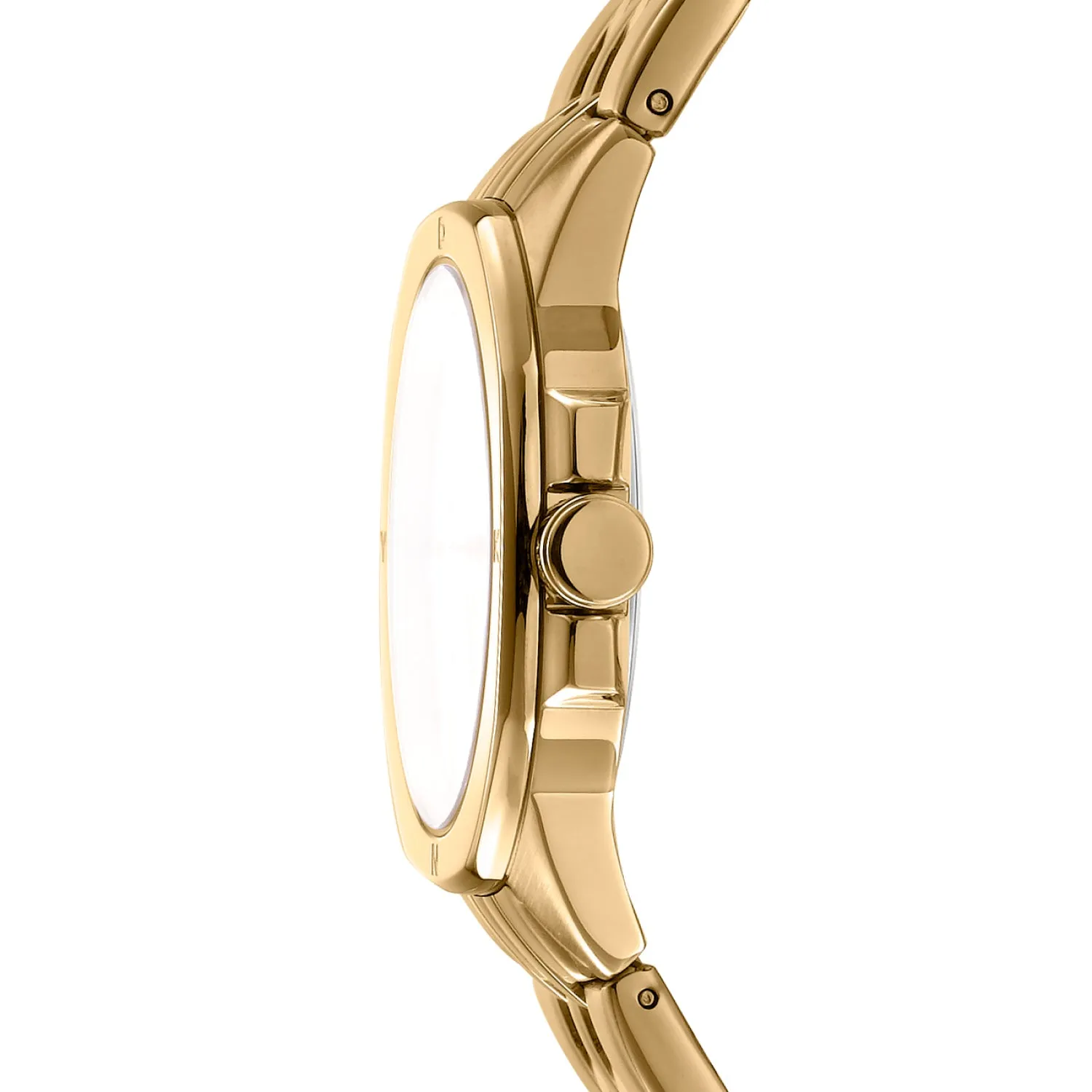 DKNY Brooklyn Midi Champagne Dial Stainless Steel Watch DK1L012M0065