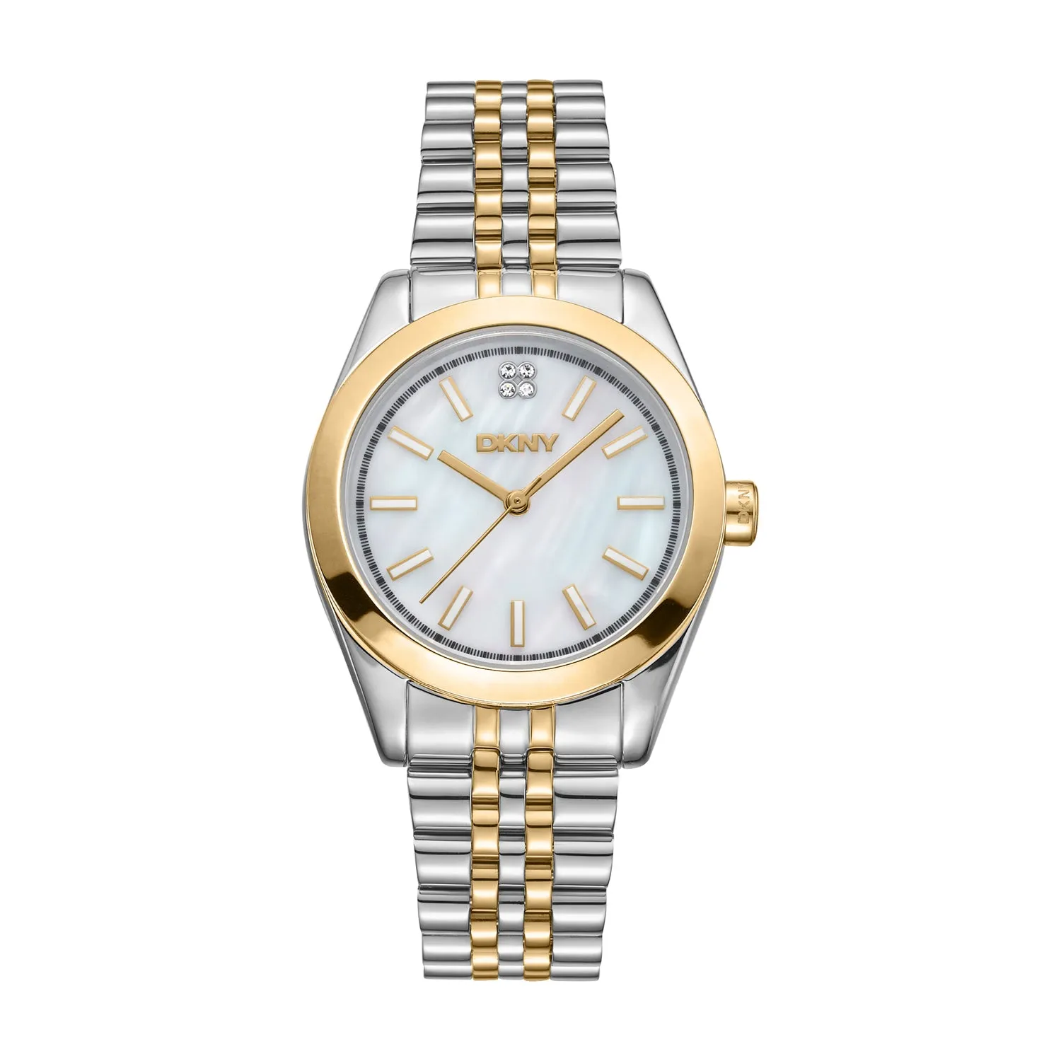 DKNY Nolita Midi White Dial Stainless Steel Watch DK1L029M0075 