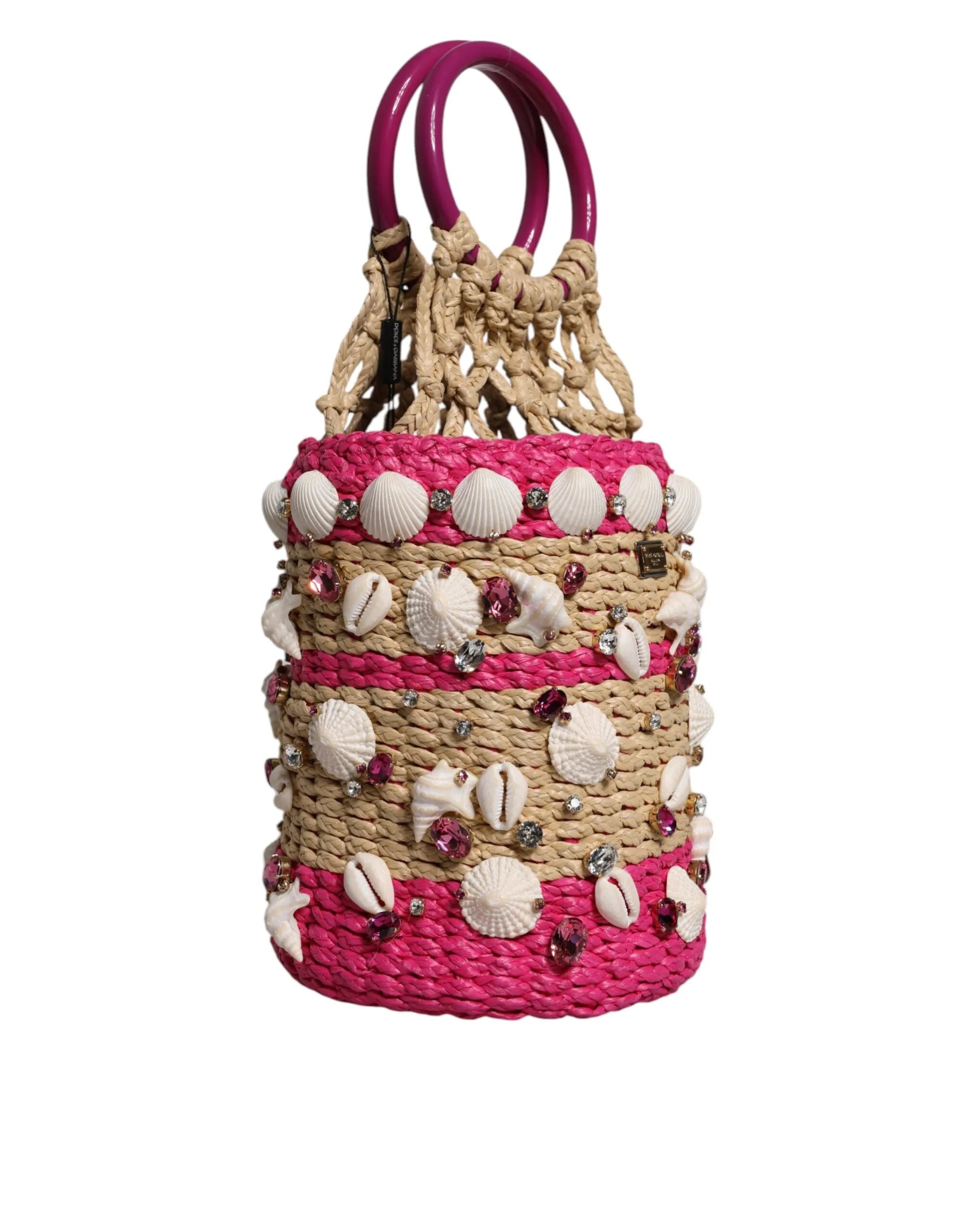 Dolce & Gabbana multi Bucket Raffia Seashells Crystals HandWomen's Women's Bag