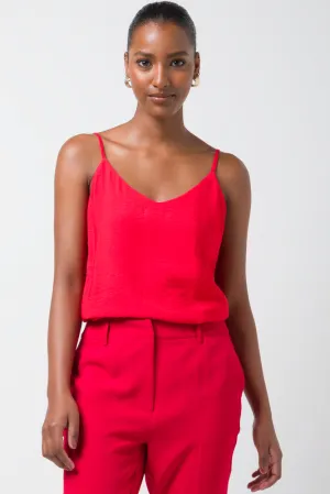 Double Layer Adjustable Cami Red,women t-shirt cotton,women t-shirt top,boutique women's clothing