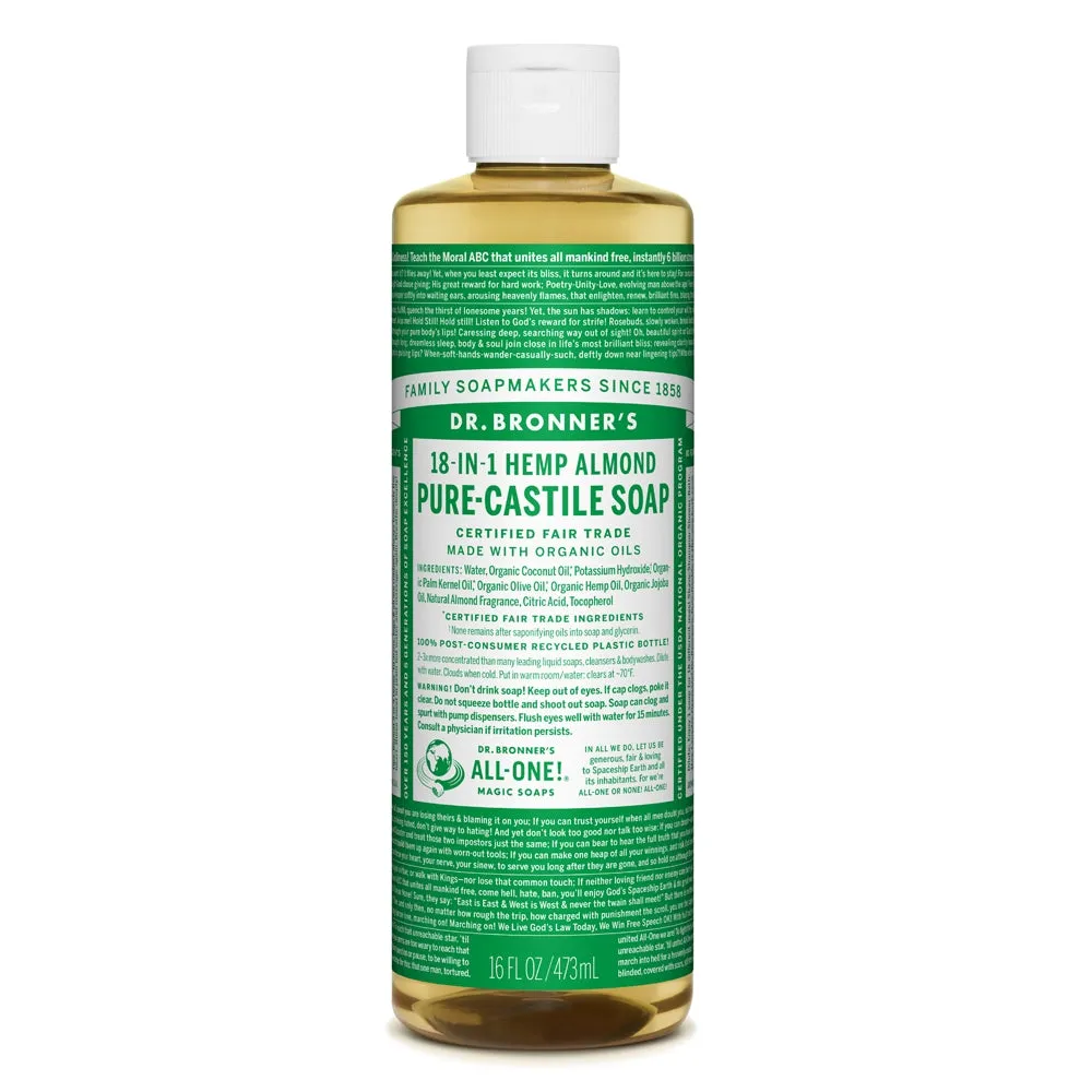 Dr. Bronner Almond Pure Castile Soap