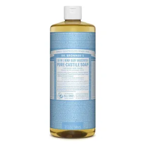 Dr. Bronner Baby Mild Unscented Pure Castile Soap 