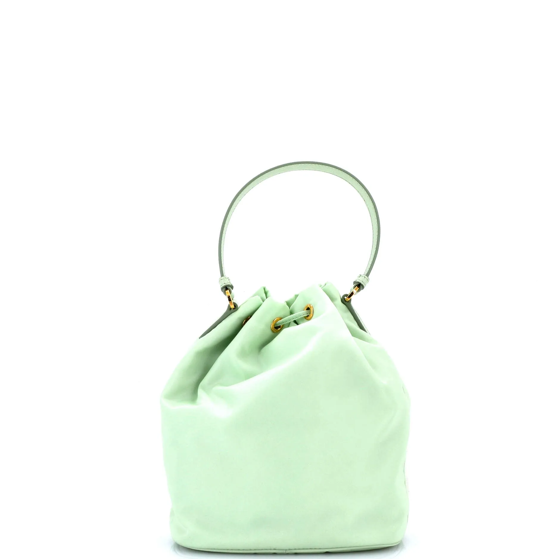 Drawstring Bucket Bag Tessuto Small