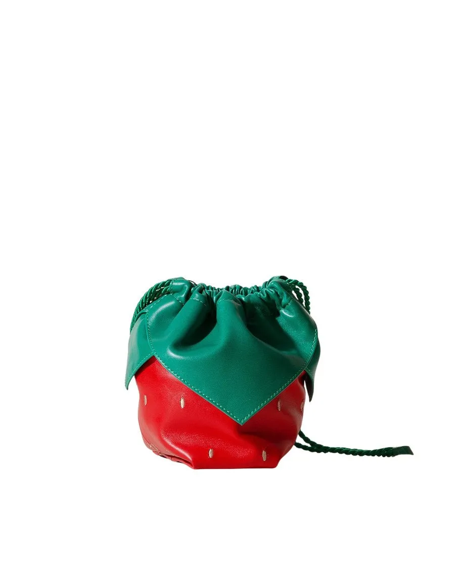 Duixa Braided Handle Bag With Red Base stylish bucket bags