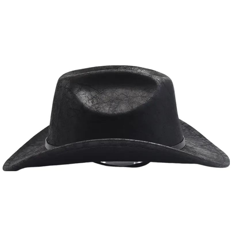 Eastwood Black Leather Cowboy Hat