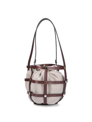 Ellie" Bucket Bag Ellie In Brown Leather stylish bucket bags