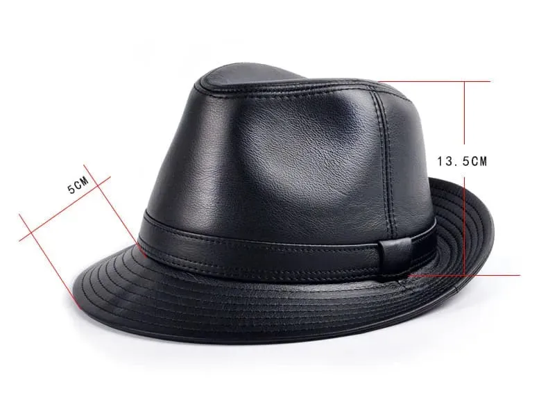 Ellington Genuine Leather Trilby Hat