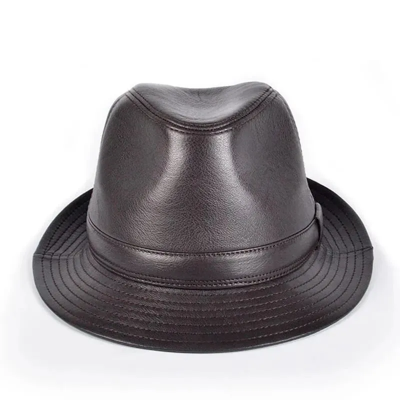 Ellington Genuine Leather Trilby Hat