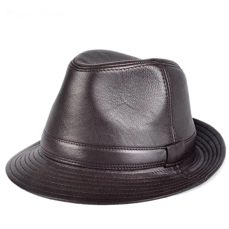Ellington Genuine Leather Trilby Hat