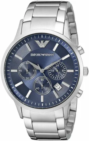 Emporio Armani Blue Dial Chronograph Watch for Men AR2448 