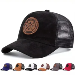 Enjoy Life Originals Trucker Cap stylish boater hat with ribbon on model