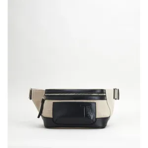 Fabric and Leather Waist Bag Small belt bags on sale