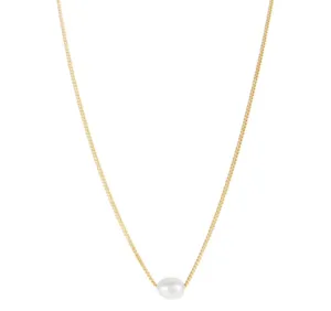 Collier Fairley Mini Perle en Forme de Larme avec Chaussures Dorées_Fairley