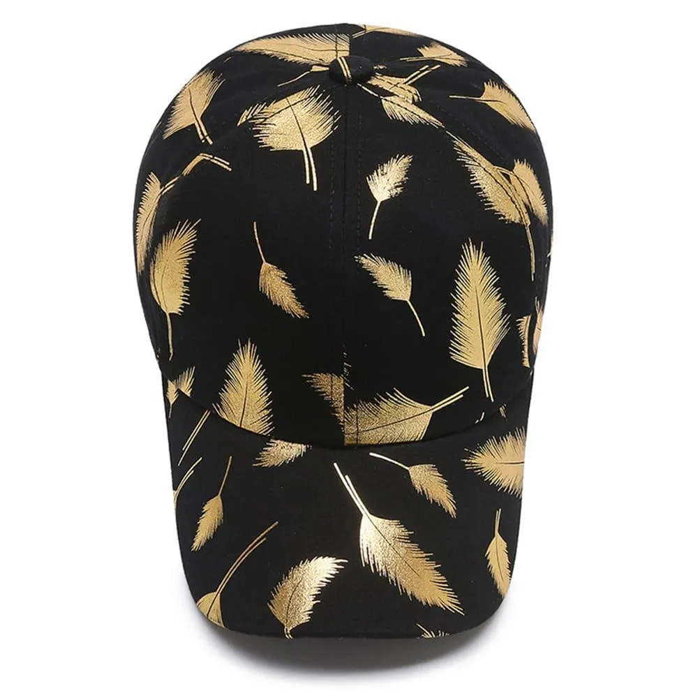 Falcon Gold Feather Baseball Cap
