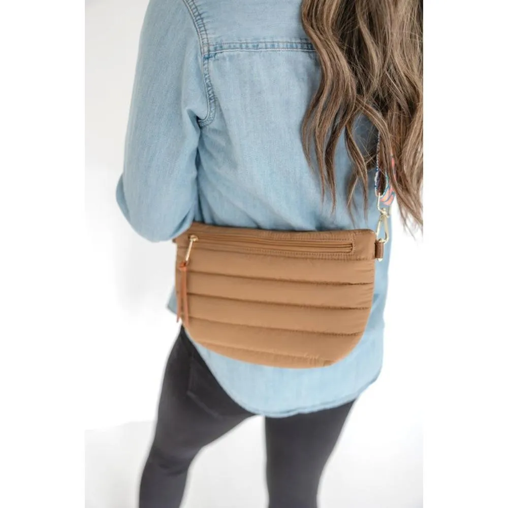 FASHNZFAB Addison Quilted Nylon Waist/ Sling Bag