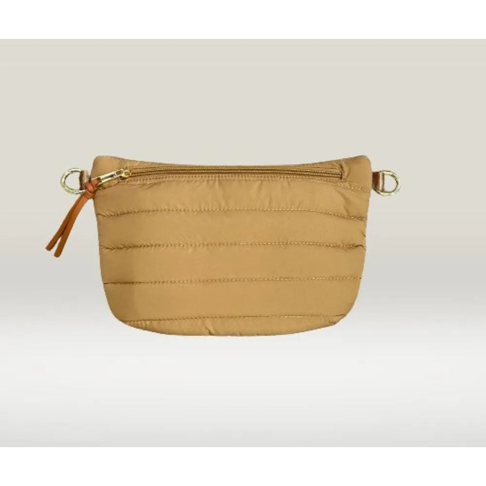 FASHNZFAB Addison Quilted Nylon Waist/ Sling Bag belt bags on sale