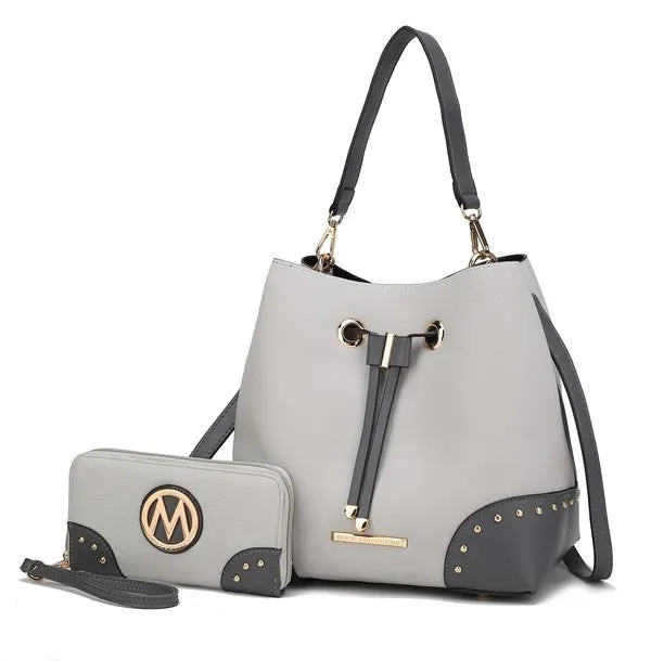 FASHNZFAB Candice Bucket With Matching Wallet