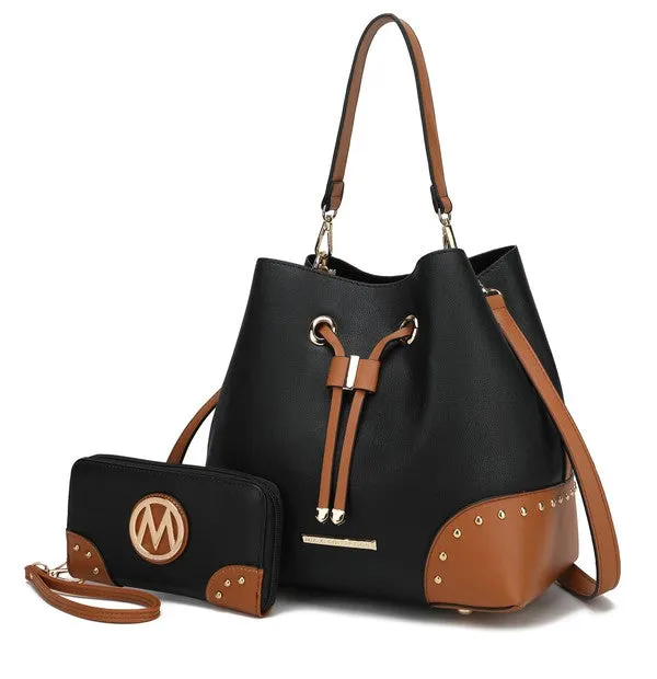 FASHNZFAB Candice Bucket With Matching Wallet