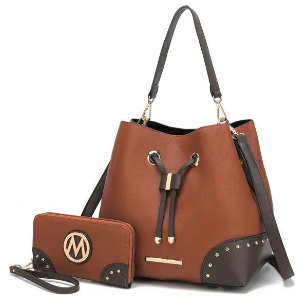 FASHNZFAB Candice Bucket With Matching Wallet stylish bucket bags