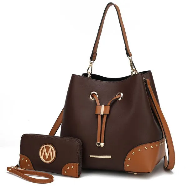 FASHNZFAB Candice Bucket With Matching Wallet