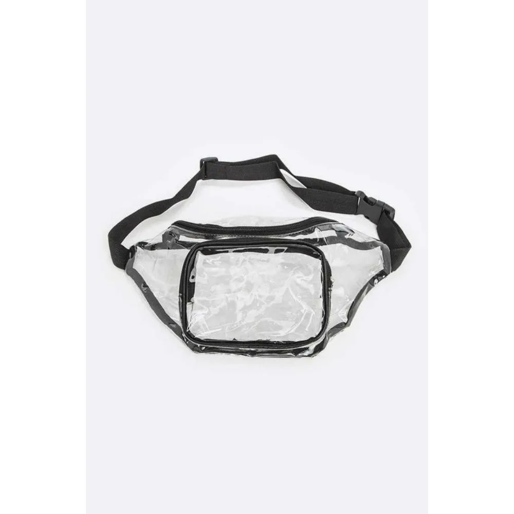 FASHNZFAB Cleared Pvc Fanny Pack Set belt bags on sale