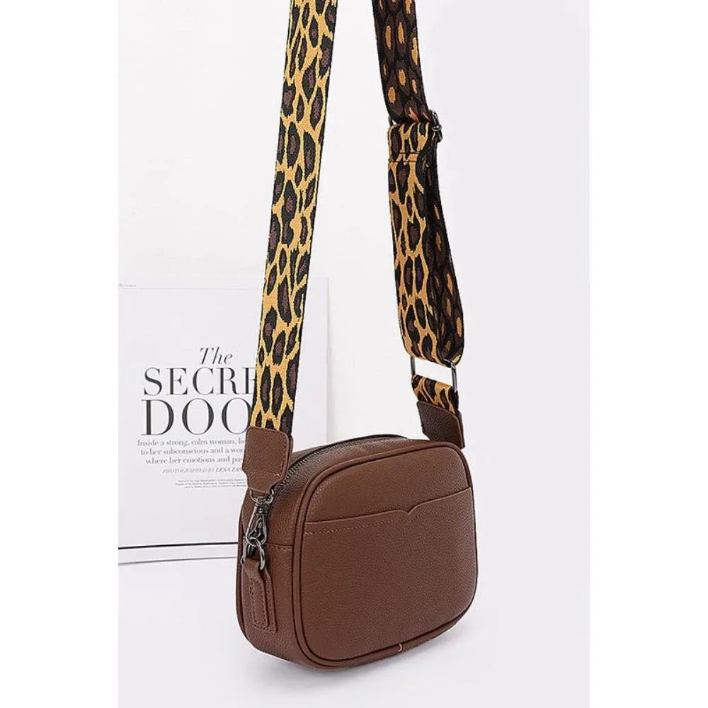 FASHNZFAB Guitar Strap Iconic Faux Leather Sling Bag
