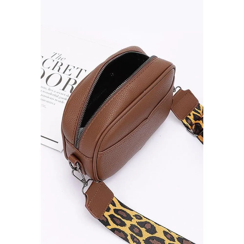 FASHNZFAB Guitar Strap Iconic Faux Leather Sling Bag