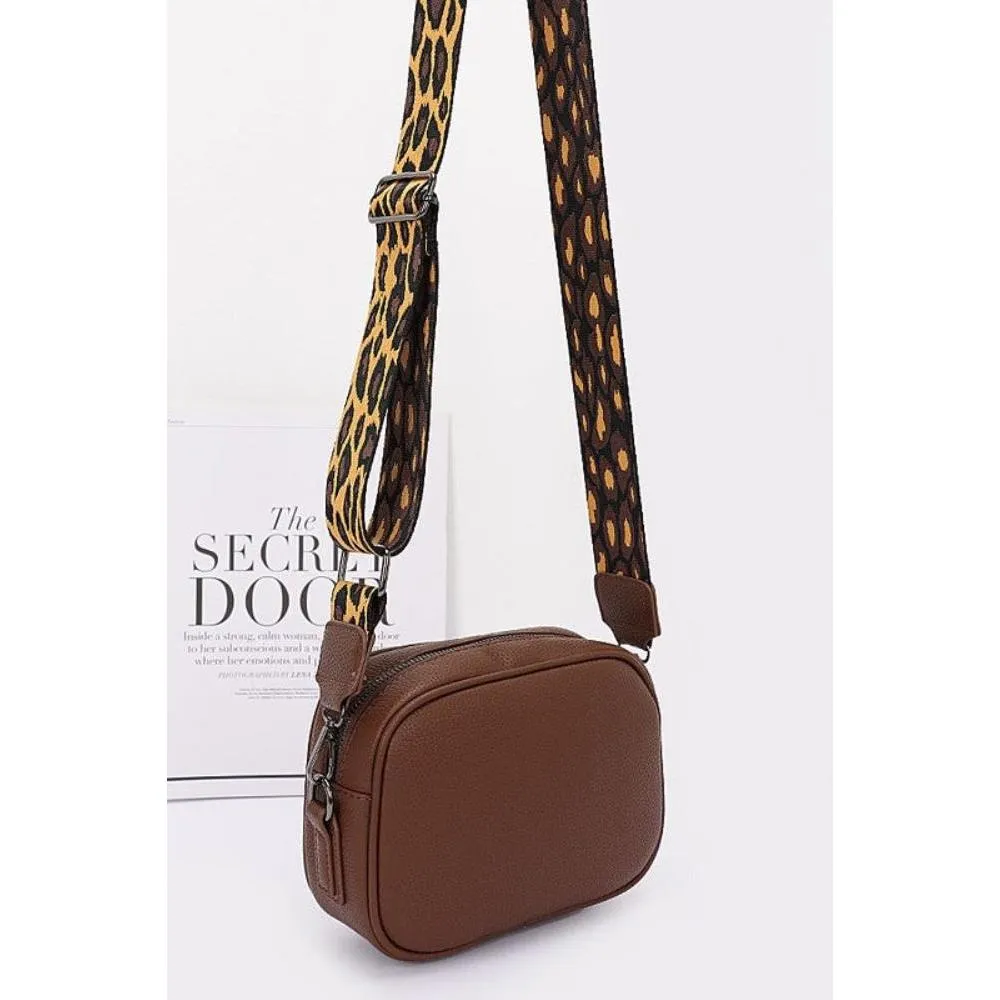 FASHNZFAB Guitar Strap Iconic Faux Leather Sling Bag