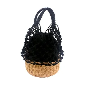 FASHNZFAB Knitted Basket Bag stylish bucket bags