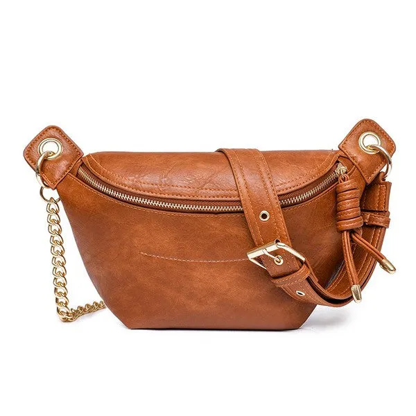 FASHNZFAB Luxe Convertible Sling Belt Bum Bag