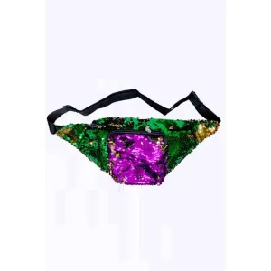 FASHNZFAB Mardi Gras Sequin Belt Bag Fanny Pack belt bags on sale
