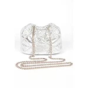 FASHNZFAB Metallic Quilted Convertible Bucket Swing Bag stylish bucket bags