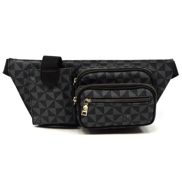 FASHNZFAB Monogram Fanny Bag Waist Bag belt bags on sale