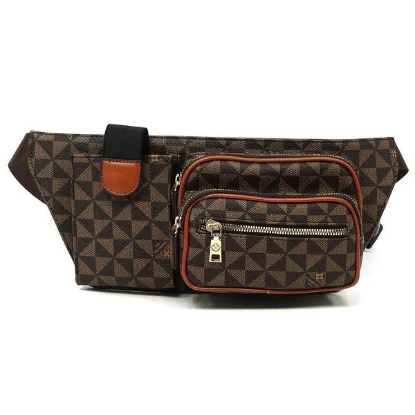 FASHNZFAB Monogram Fanny Bag Waist Bag