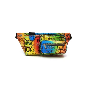 FASHNZFAB Multi Graffiti Fanny Bag Waist Bag belt bags on sale