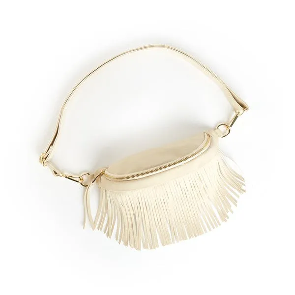 FASHNZFAB Original Removable Fringe Style Bum Sling Bag