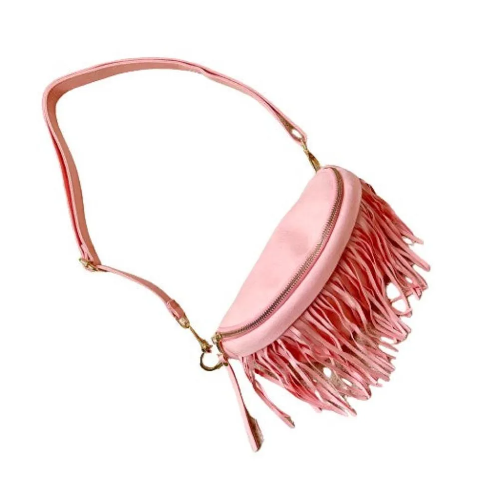 FASHNZFAB Original Removable Fringe Style Bum Sling Bag