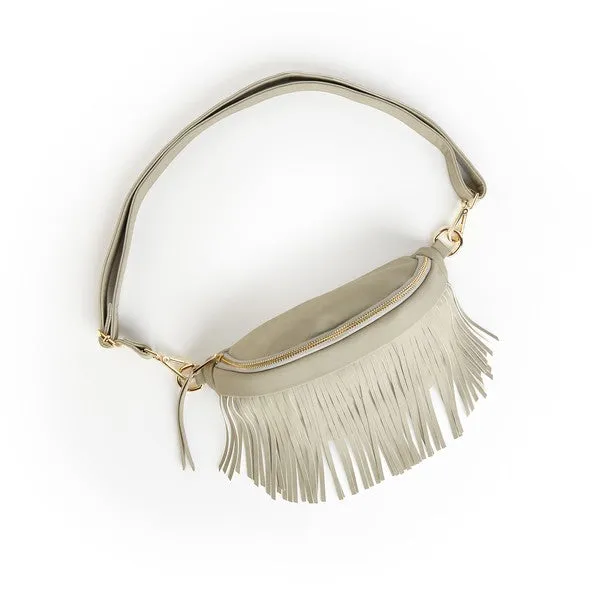 FASHNZFAB Original Removable Fringe Style Bum Sling Bag