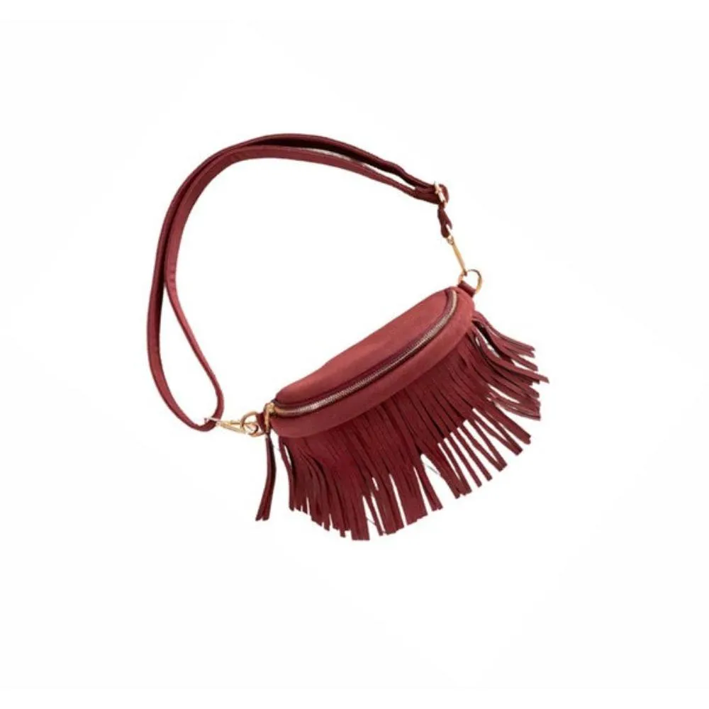 FASHNZFAB Original Removable Fringe Style Bum Sling Bag