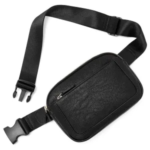 FASHNZFAB Presly Vegan Leather Everywhere Sling Belt Bag belt bags on sale