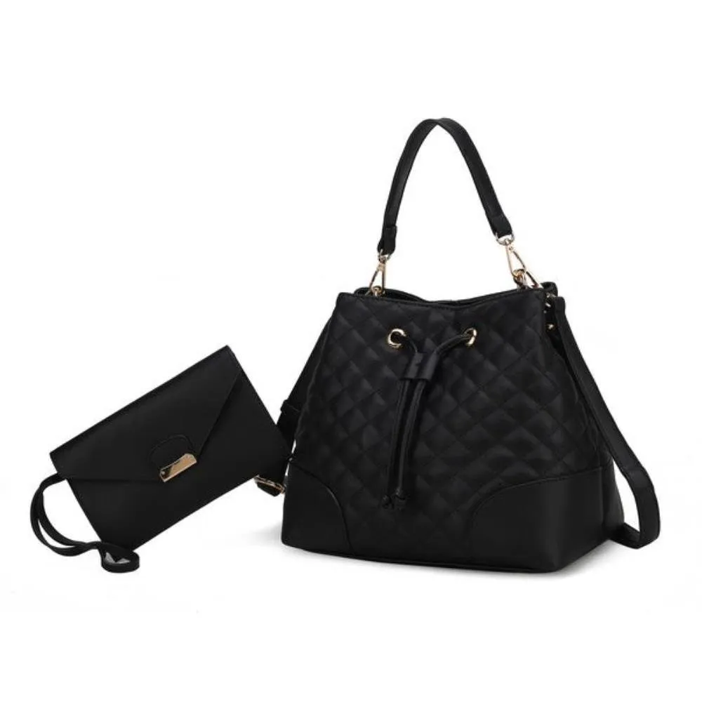 FASHNZFAB Wendy Bucket Bag With Wristlet