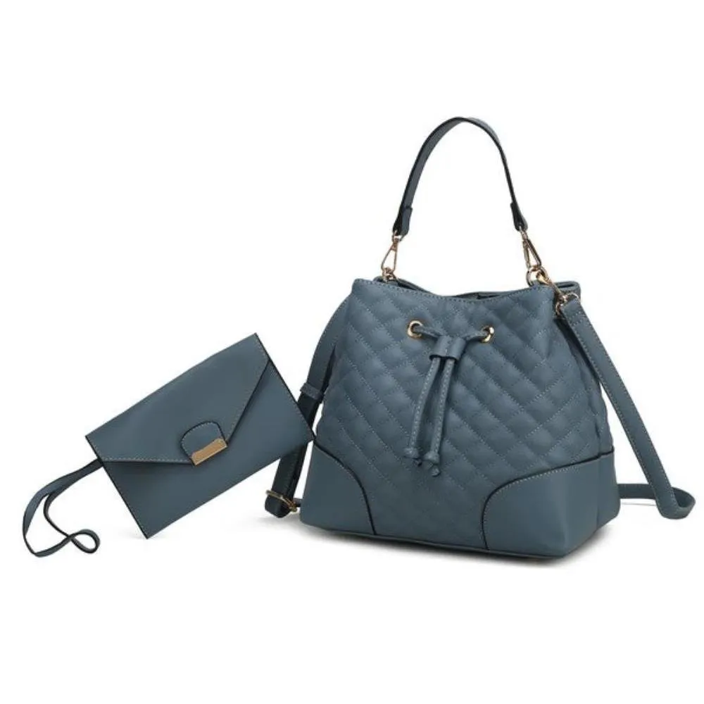 FASHNZFAB Wendy Bucket Bag With Wristlet