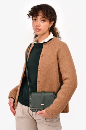 Faure Le Page Green Leather/Canvas 'Express 21' Crossbody anti-theft crossbody bags sale