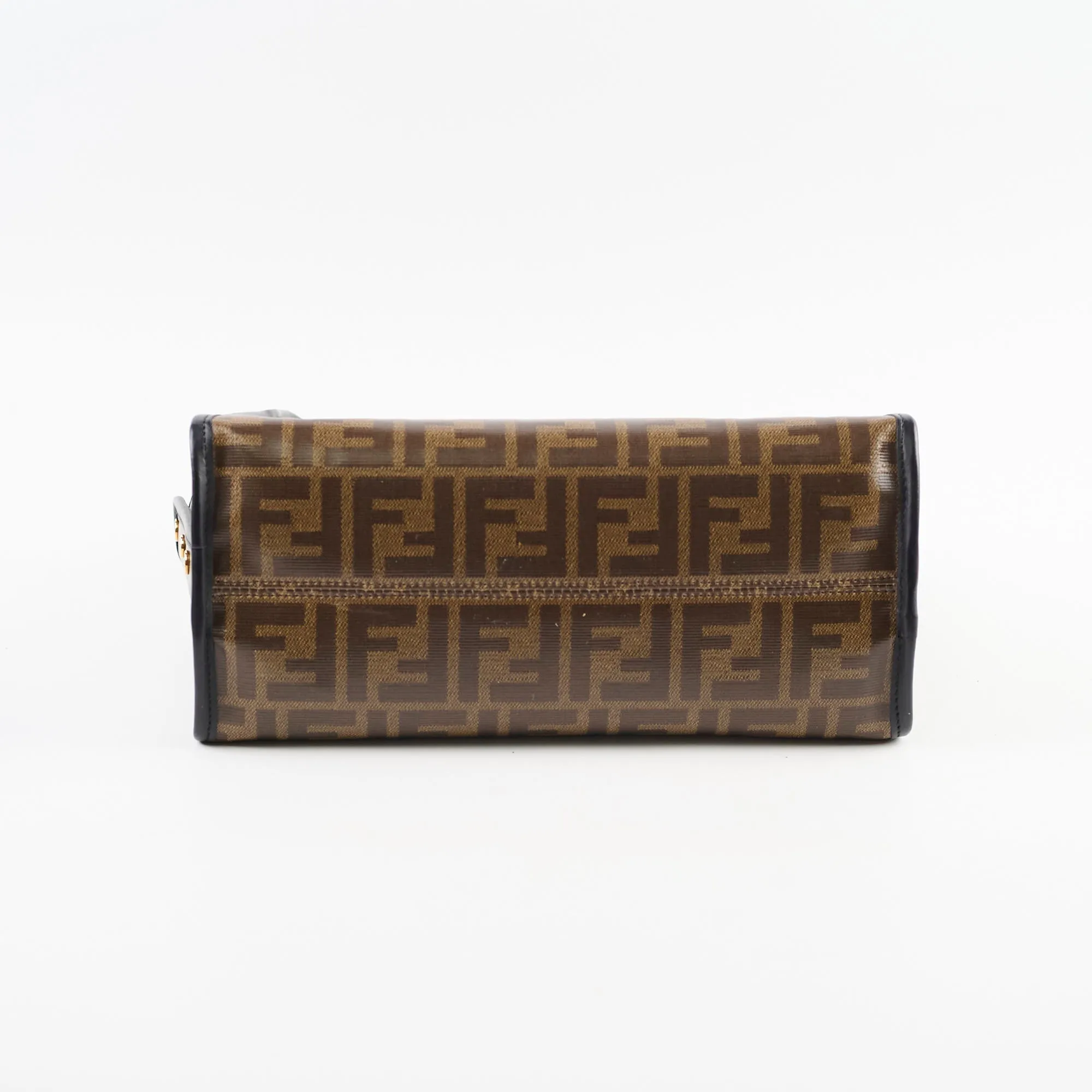 Fendi Mini Peekaboo Silver with Monogram Defender&Twilly