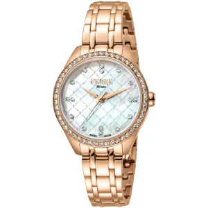 Ferre Milano Women's Watch - Classic Mop Dial Rose Gold Bracelet | FM1L116M0081 Luxury Quartz Watch Quartz Watch Sale