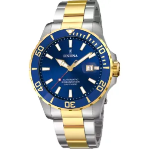 Festina Automatic Blue Dial Stainless Steel Strap Watch f20532/1 