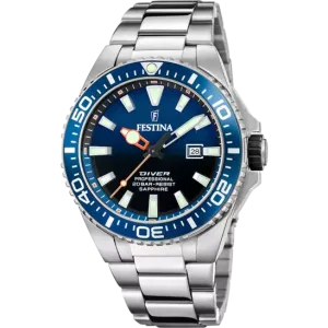 Festina Blue Dial Stainless Steel 316L Men's Watch F20663/1 