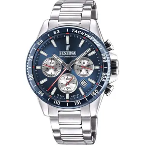 Festina Blue Dial Stainless Steel Strap Men's Watch F20560/2 