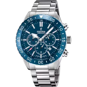 Festina Blue Dial Stainless Steel Strap Men's Watch F20575/2 