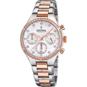 Festina Boyfriend Mother of Pearl Dial Stainless Steel Bracelet Men's Watch F20403/1 